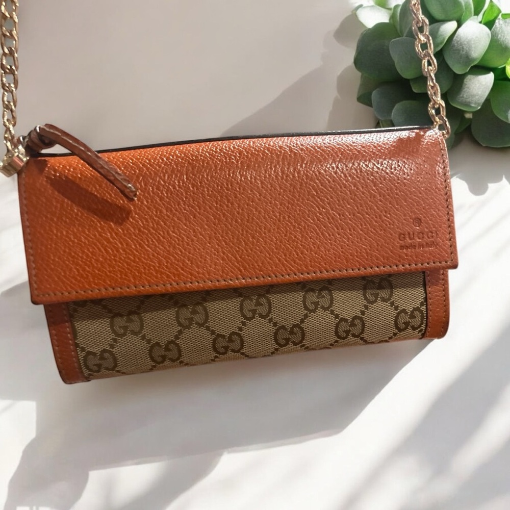 Gucci Brown and Tan Shoulder Bag